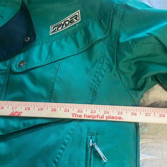 Vintage Spyder Sz L Men's Green Performance Jacket/ Ski Jacket - Picture 12 of 16